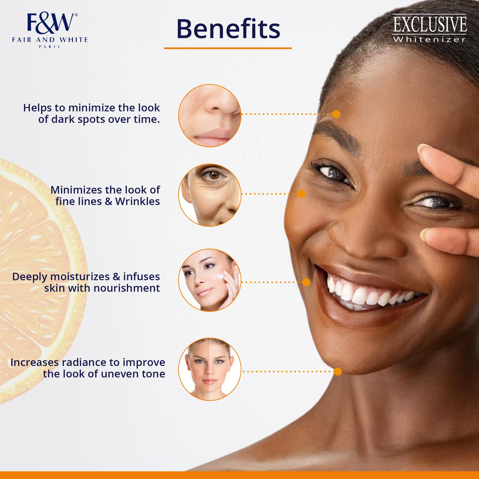 Gel-éclaircissant avec vitamine C, bénéfice pour l’éclat naturel de la peau