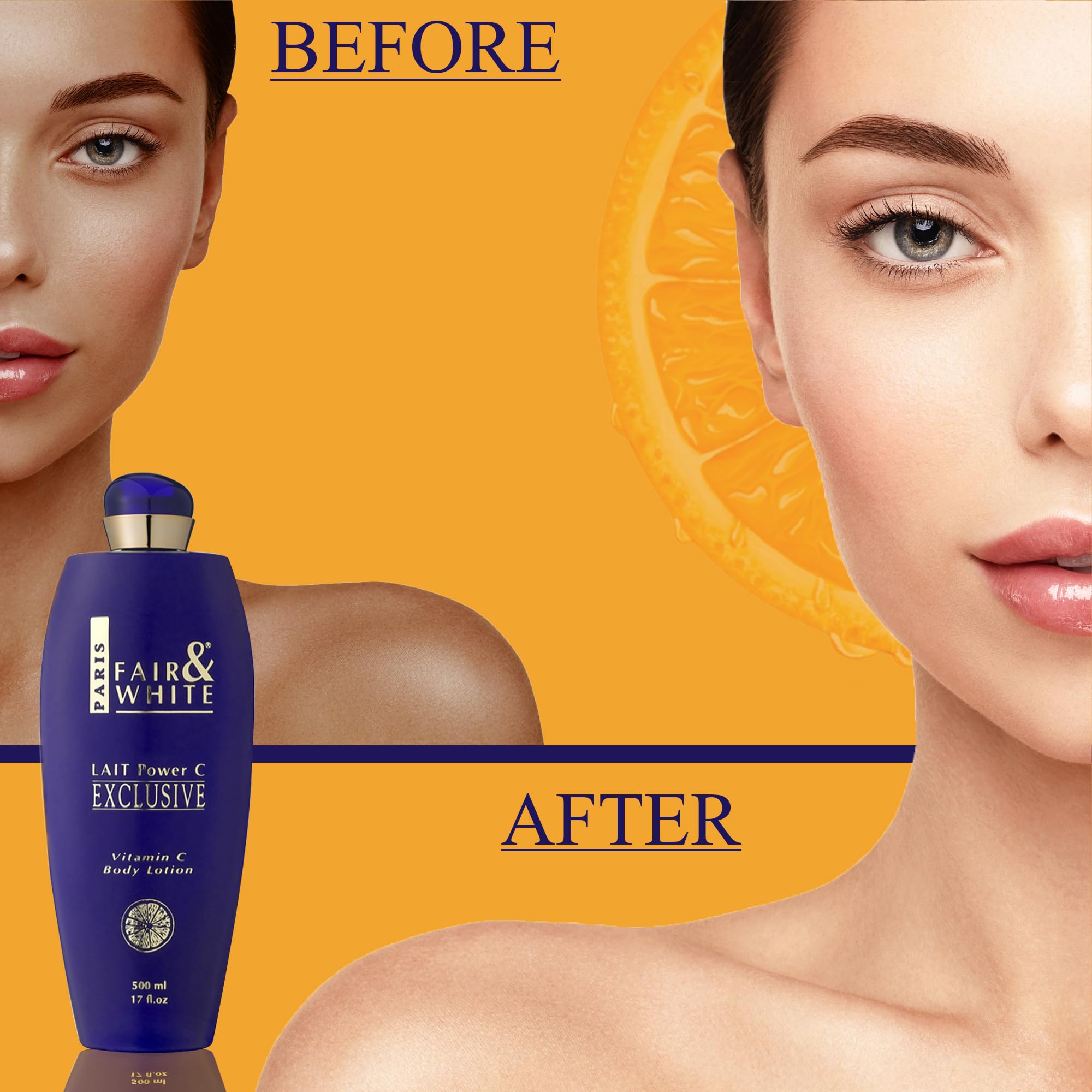 Protection SPF 50 SkinProtect recommandée après l'application FAIR & WHITE.