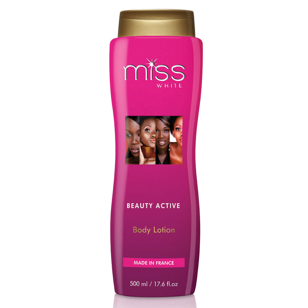 FAIR & WHITE Miss White — bouteille 500 ml, soin hydratant pour le corps.