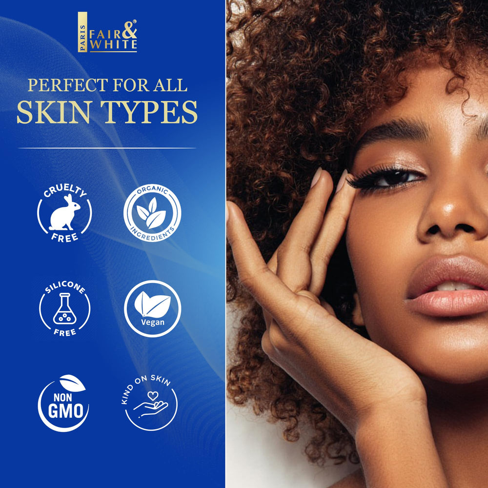 FAIR & WHITE soin quotidien visage, pratique et efficace.