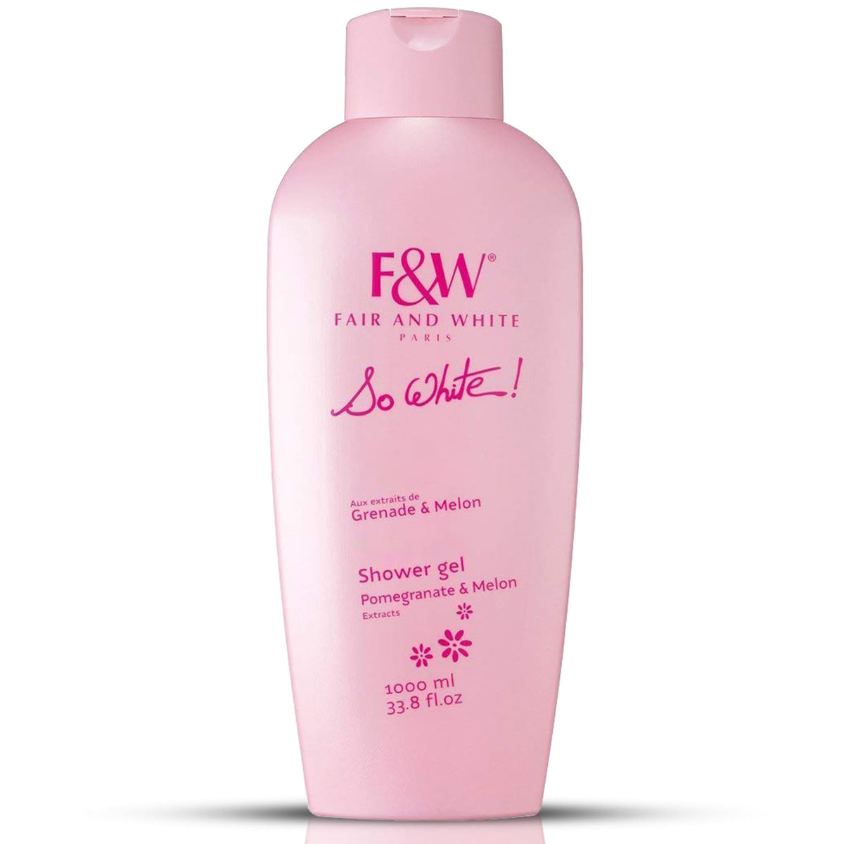 FAIR & WHITE So White, bouteille-gel-douche prête pour une routine hydratante.