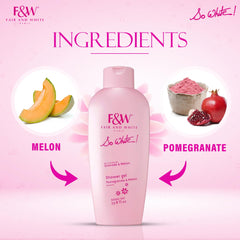FAIR & WHITE So White, extraits de melon et grenade pour nourrir la peau.