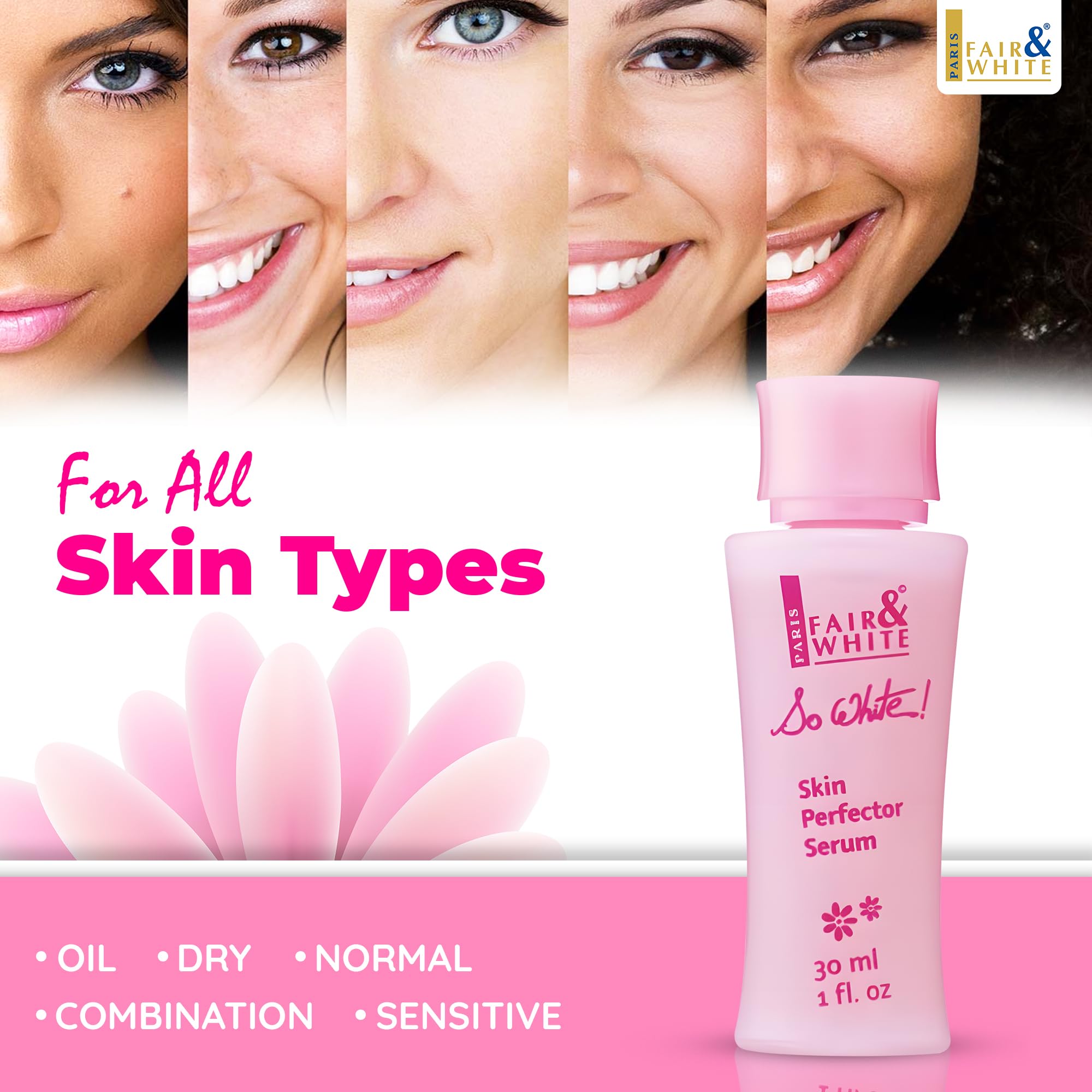 FAIR & WHITE So White Sérum pieds : peau plus lumineuse et lisse.