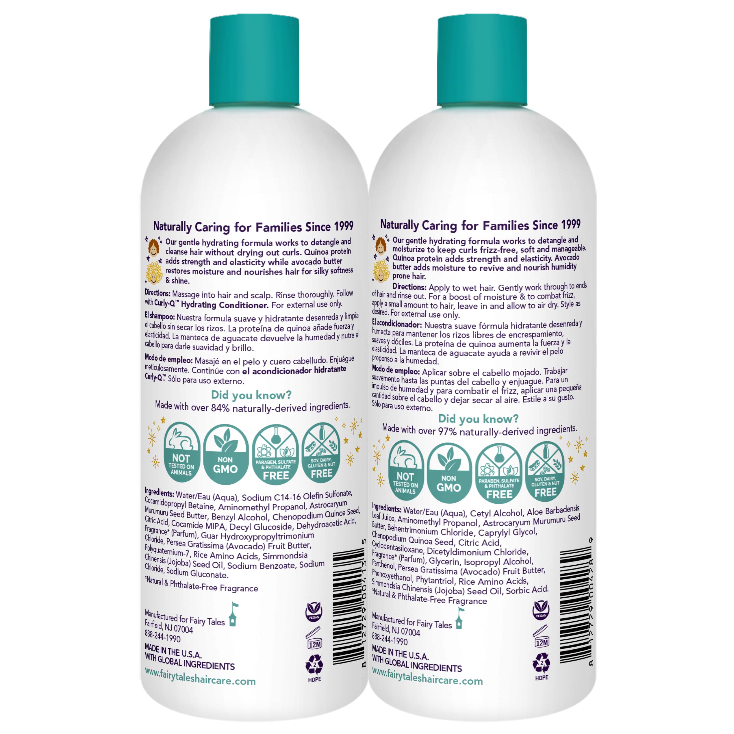 Après-shampoing Fairy Tales Curly-Q : flacon pratique pour démêler en douceur
