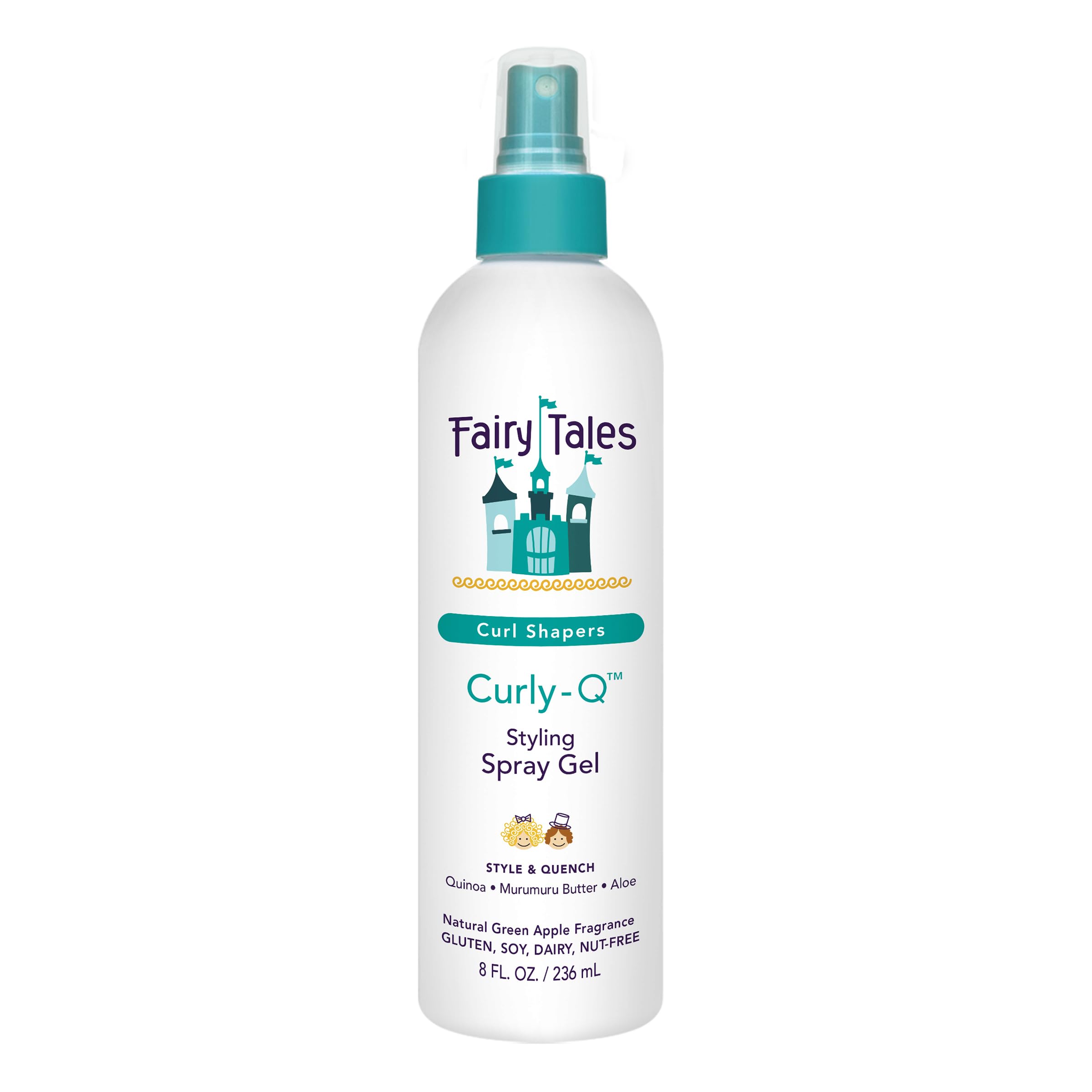 Fairy Tales Curly Q dans sa bouteille, définition des boucles et brillance naturelle.
