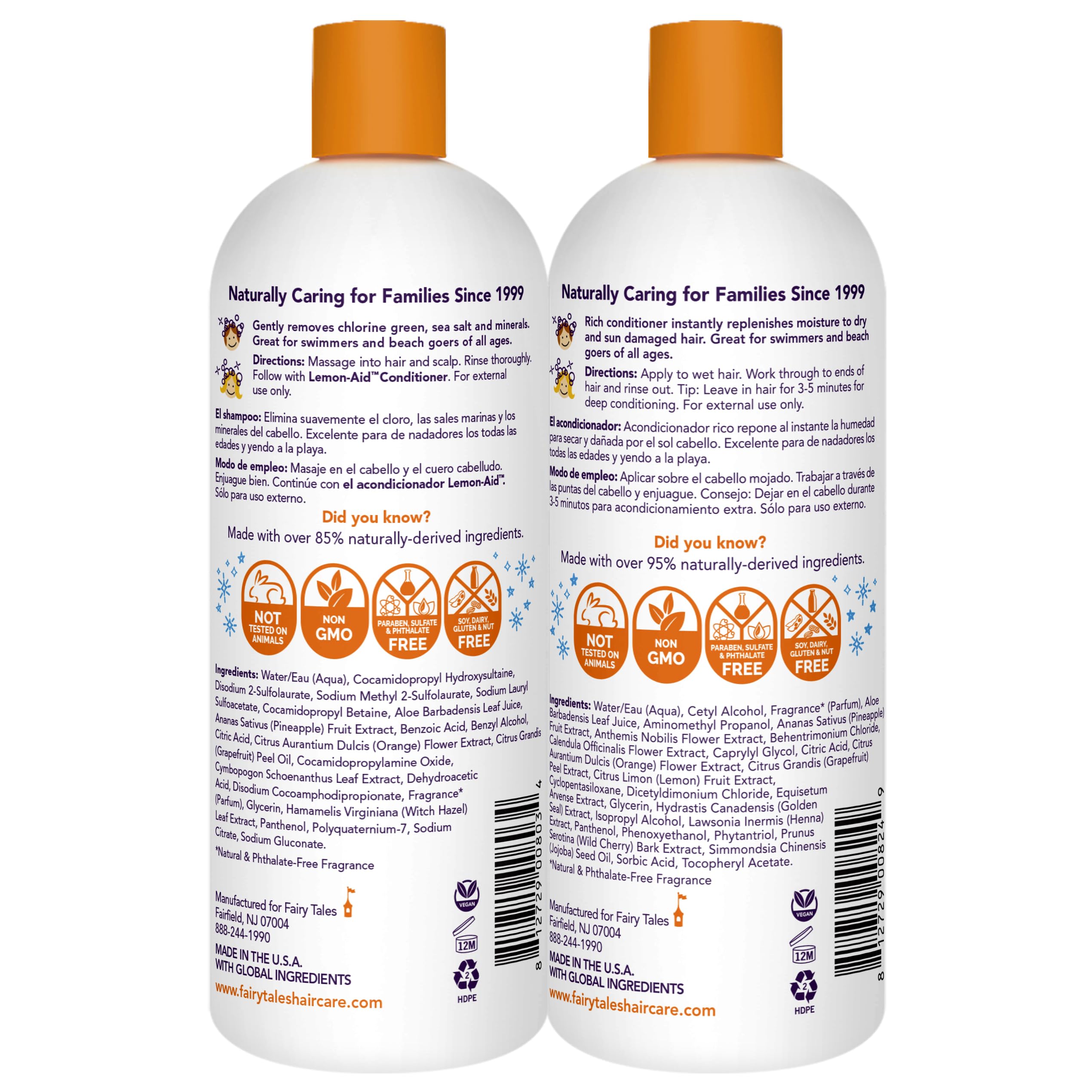 Fairy Tales Sun & Swim Après-shampoing Enfant: bouteille pour cheveux soyeux et protégés contre le chlore