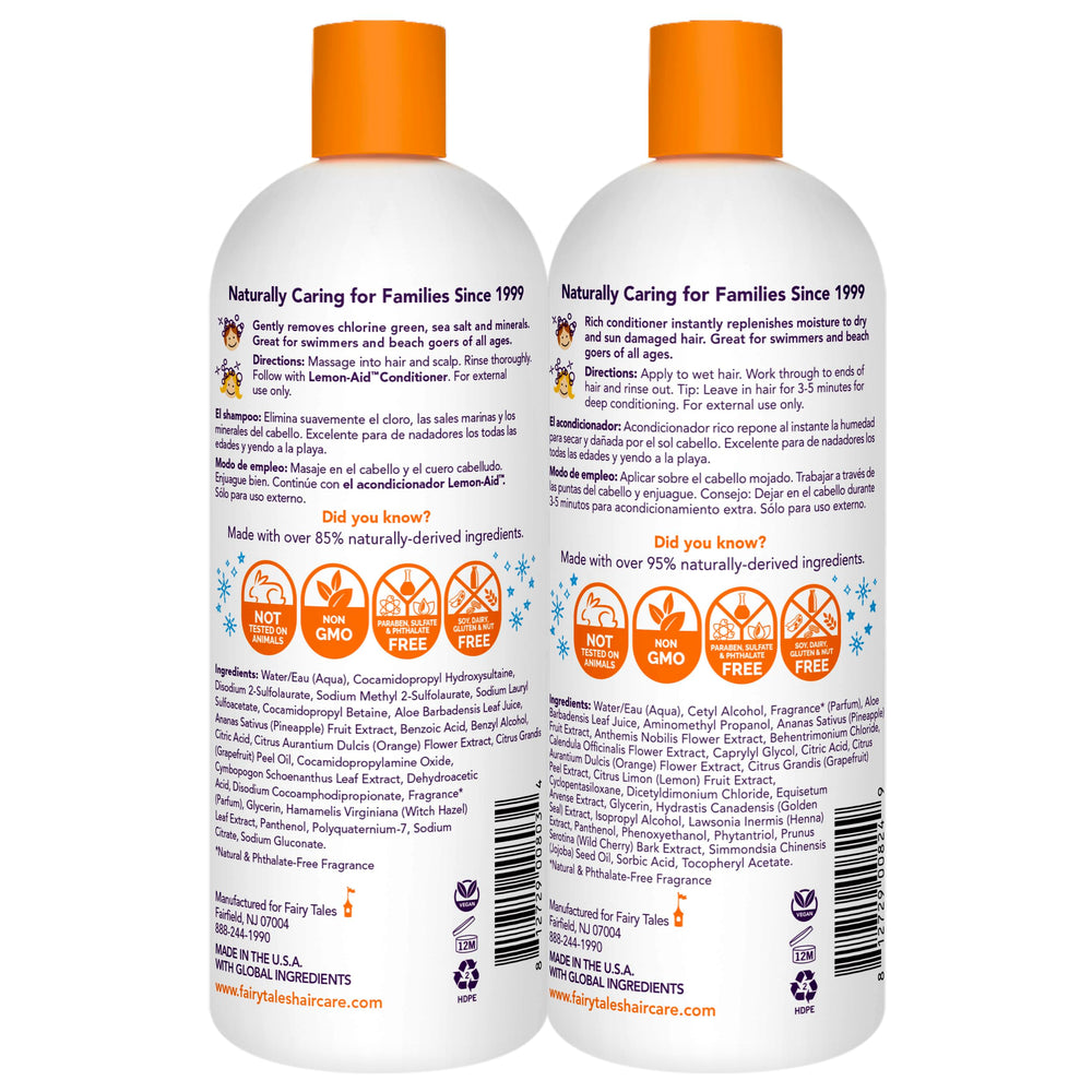 Fairy Tales Sun & Swim Après-shampoing Enfant: bouteille pour cheveux soyeux et protégés contre le chlore