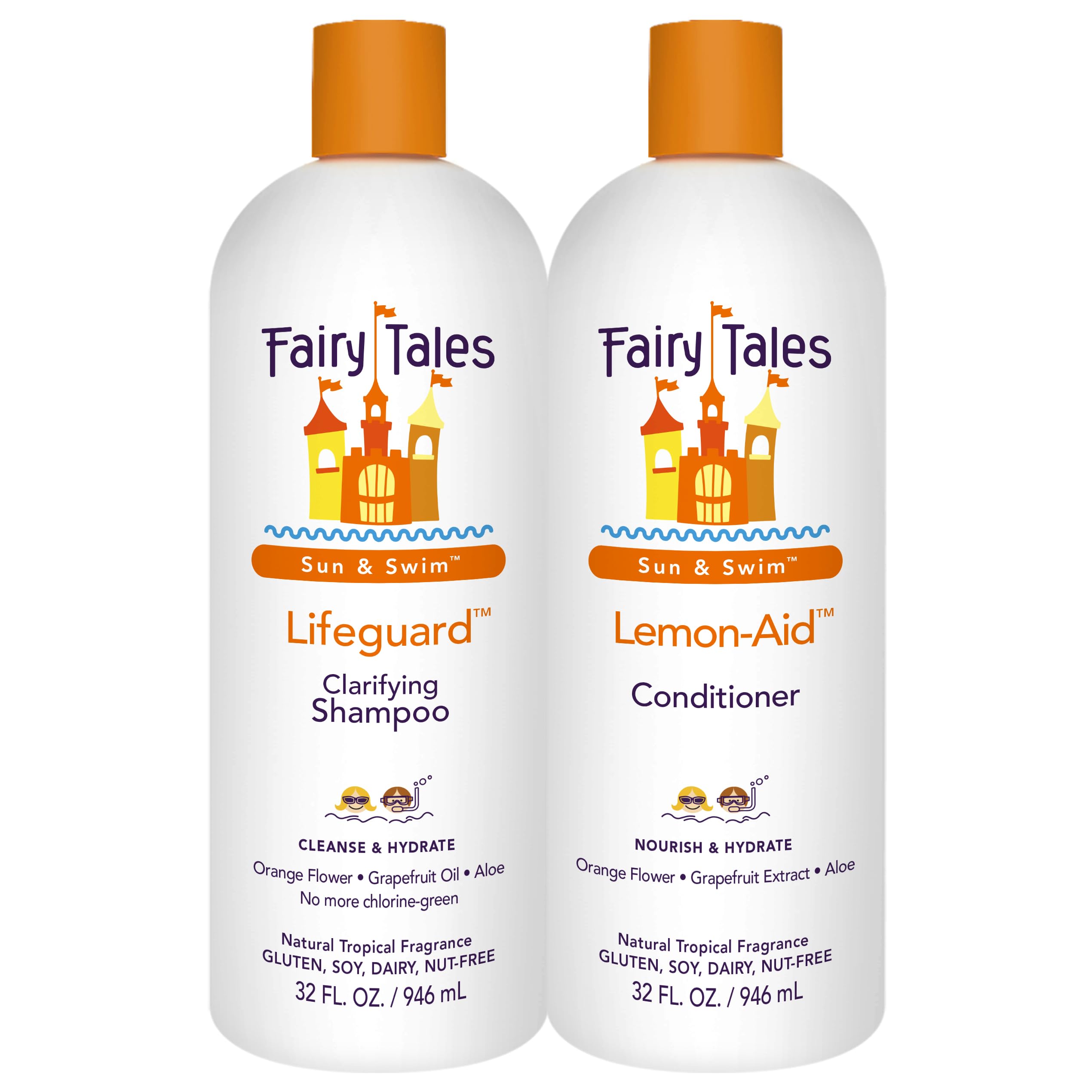 Fairy Tales Sun & Swim Shampoing Enfant: bouteille prête à démêler les cheveux