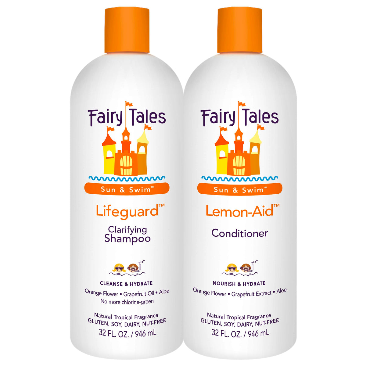 Fairy Tales Sun & Swim Shampoing Enfant: bouteille prête à démêler les cheveux