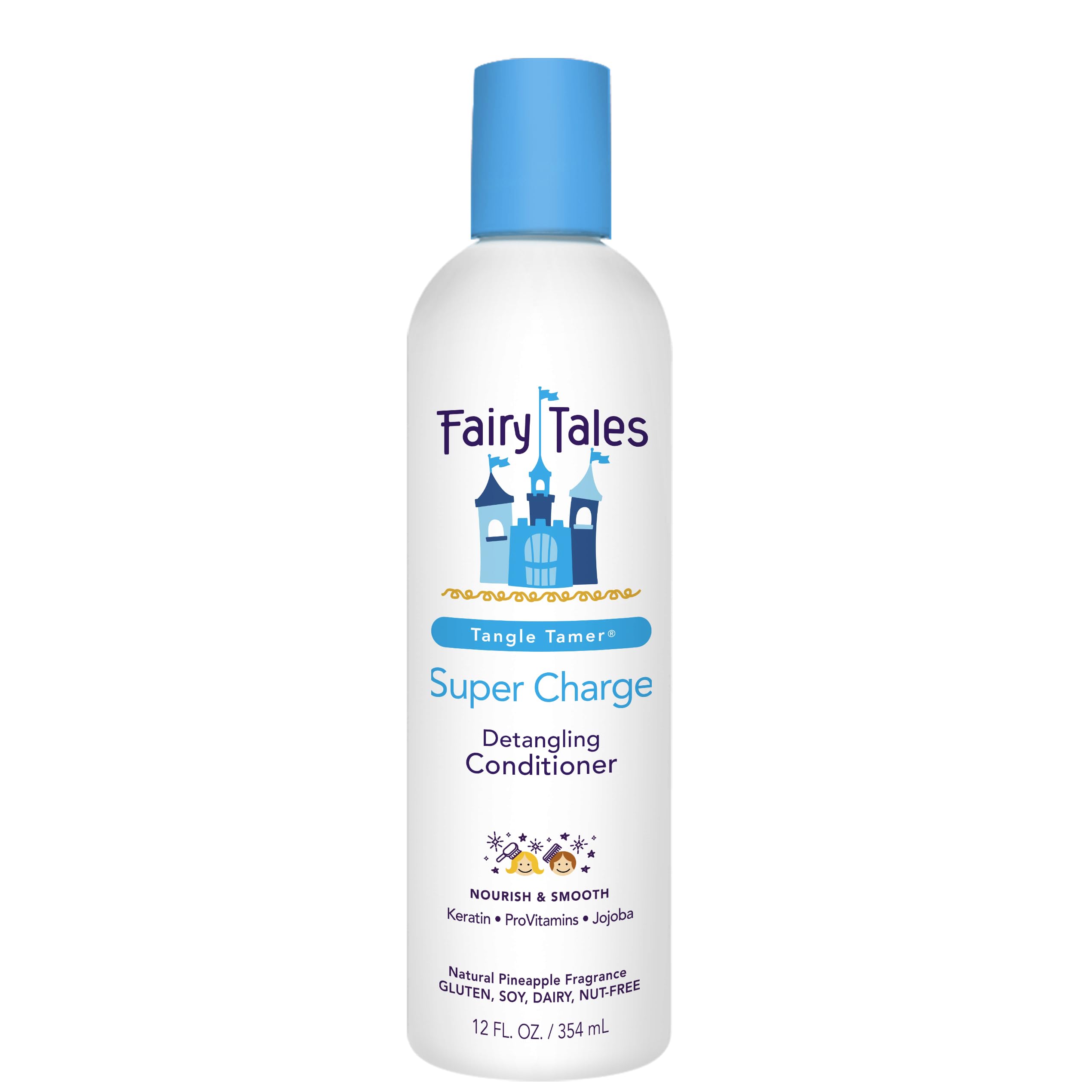 Bouteille Fairy Tales Tangle Tamer Super Charge pour cheveux d'enfant, démêlage facilité