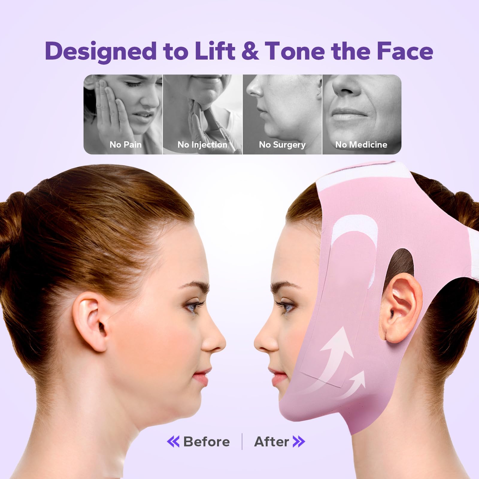 FairyFace bande visage portable, idéale pour les déplacements