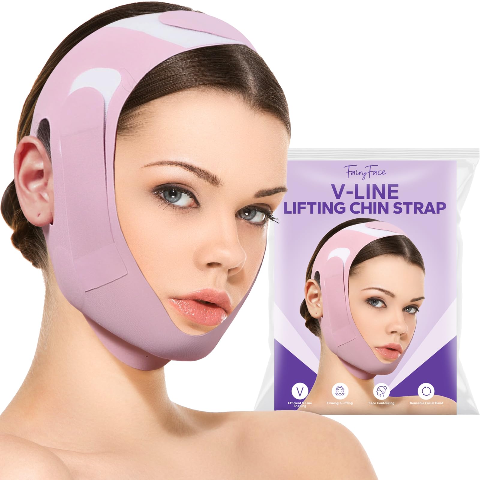 FairyFace chinstrap dormeur montrant le confort nocturne et la netteté du contour
