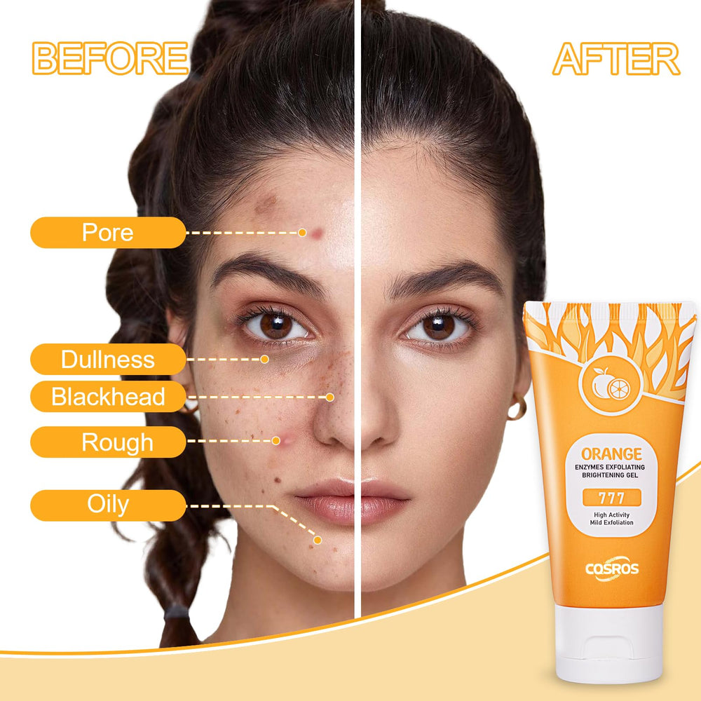 FAIRYTALESPACE gel exfoliant orange: usage quotidien pour peau plus lumineuse