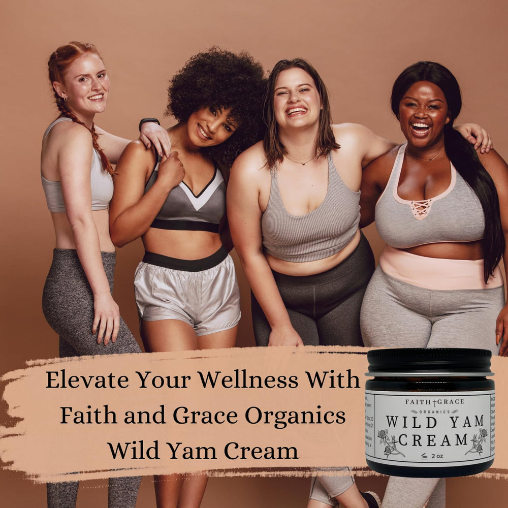 Faith and Grace Organics pot crème igname sauvage, texture riche et soin quotidien.