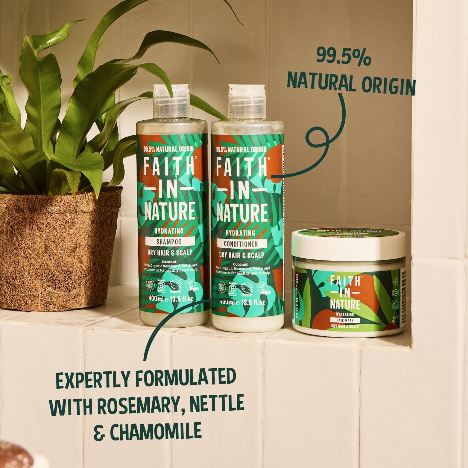 FAITH IN NATURE – Appliquer sur longueurs après shampoing