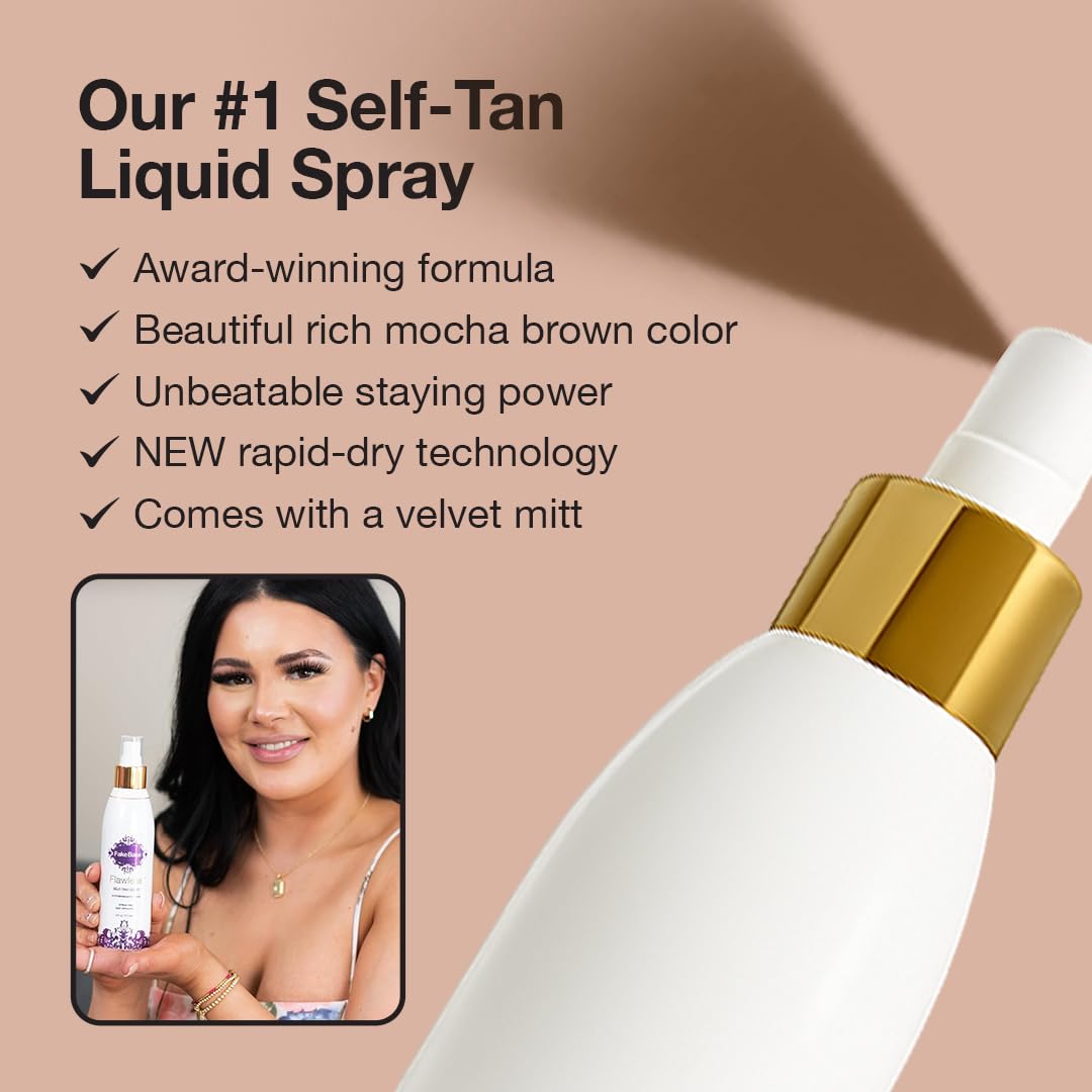 Mitaine professionnelle Fake Bake pour une application uniforme et sans traces.