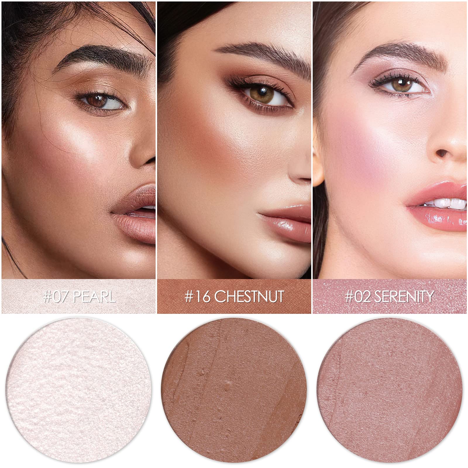 Falocutus bâton fard joues teint naturel, couleur rosée durable.
