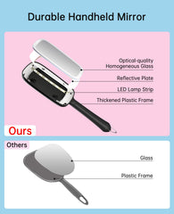 Miroir Famihomii: reflet sans ombre pour un maquillage précis.