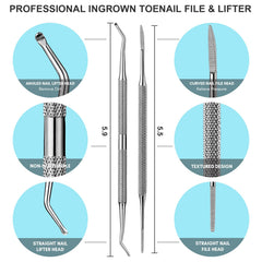 Familife lifter-ongle-incurve, retire les débris en douceur.