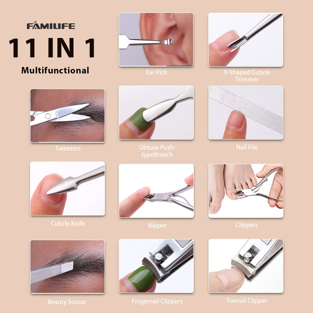 Lime-ongles abrasif FAMILIFE pour des ongles nets et lisses.