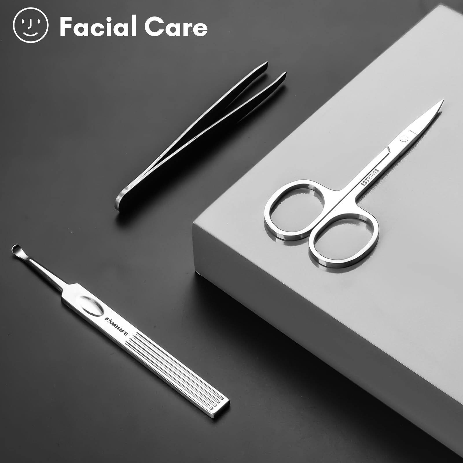 FAMILIFE lime à ongles, surface abrasive adaptée à tous les ongles.