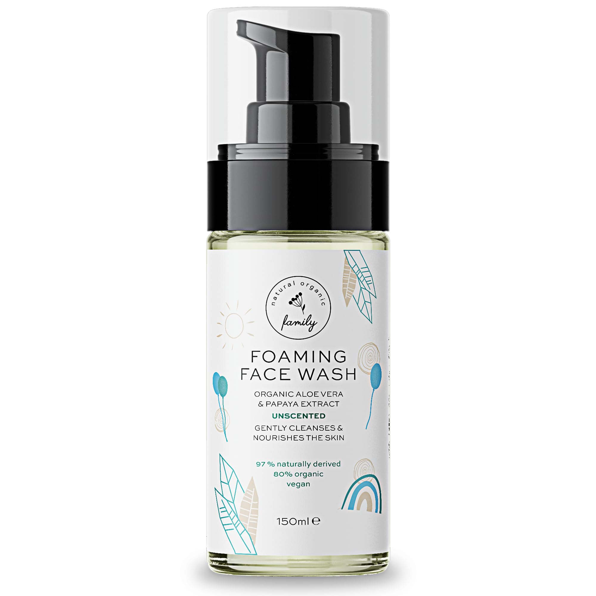 La Famille Naturelle et Biologique – bouteille mousse visage pratique pour enfants.