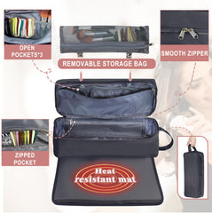 FAMOPLAY sac-outils-cheveux-poignee-portable: transport facile en déplacement.
