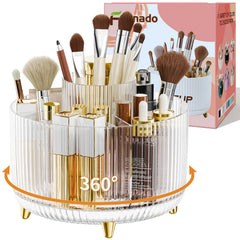 Fanado organisateur maquillage en rotation 360°, accès rapide aux outils.
