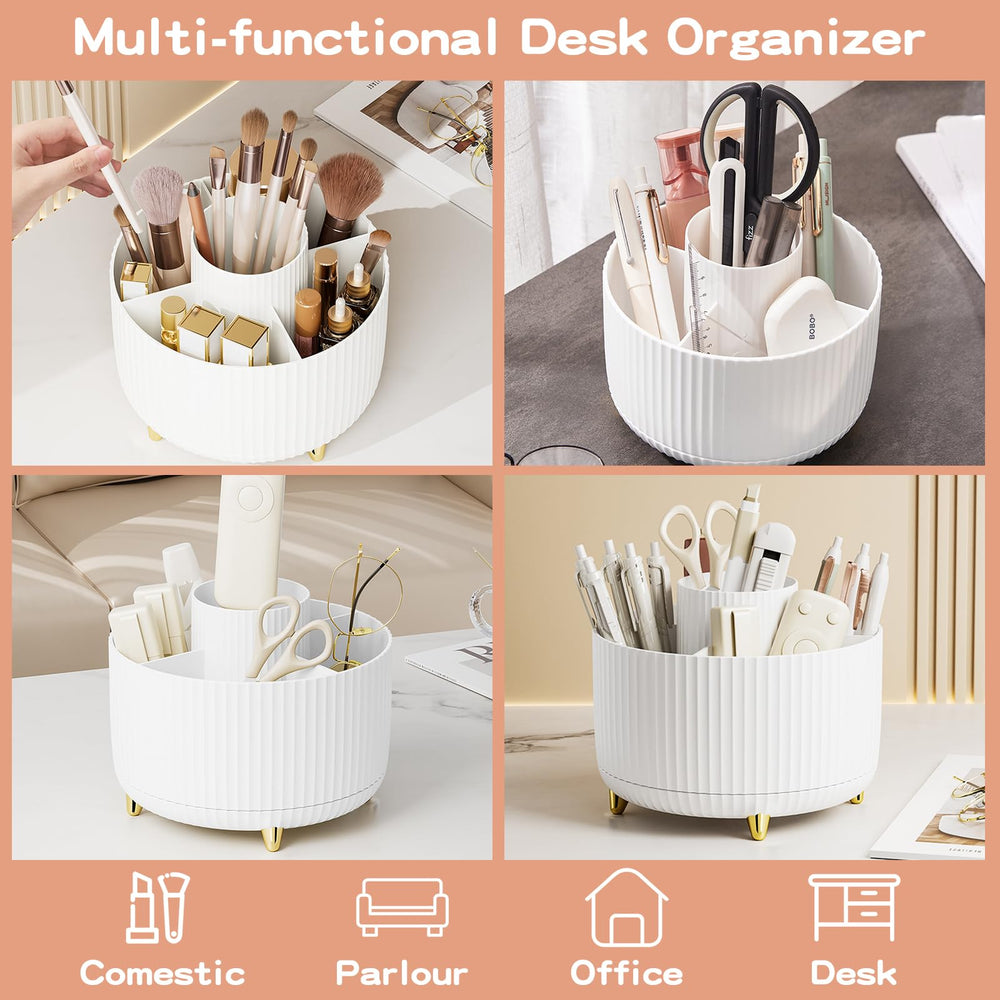 Fanado Organisateur maquillage 5 compartiments, rangement polyvalent.