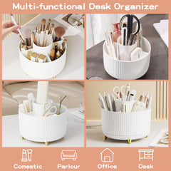 Fanado Organisateur maquillage 5 compartiments, rangement polyvalent.
