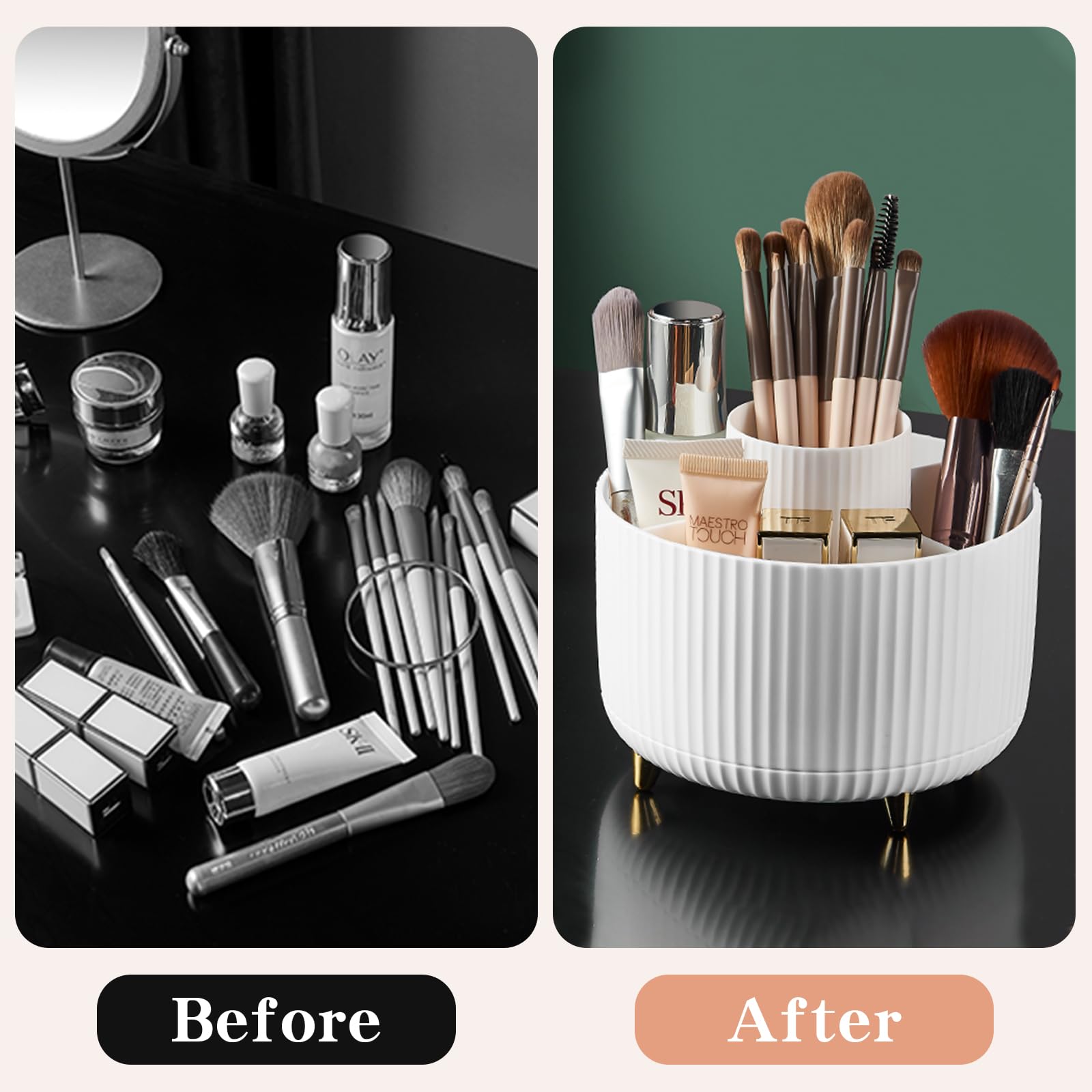 Fanado rangement pratique pour bureau et coiffeuse