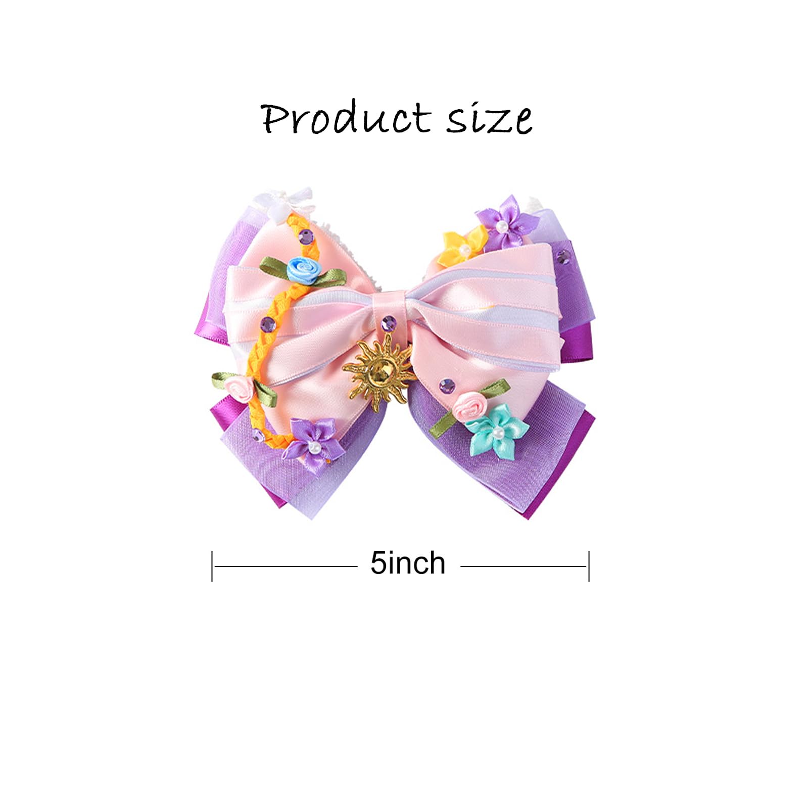 Fancheer broche-cheveux princesse décor doré et tulle, élégante pour occasions spéciales.