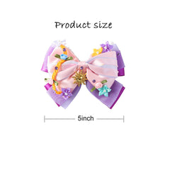 Fancheer broche-cheveux princesse décor doré et tulle, élégante pour occasions spéciales.