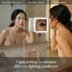 Miroir Fancii ventouse pour fixation sécurisée sur surface lisse.