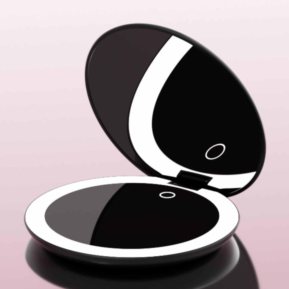 Miroir de sac Fancii Taylor noir pour retouches rapides.