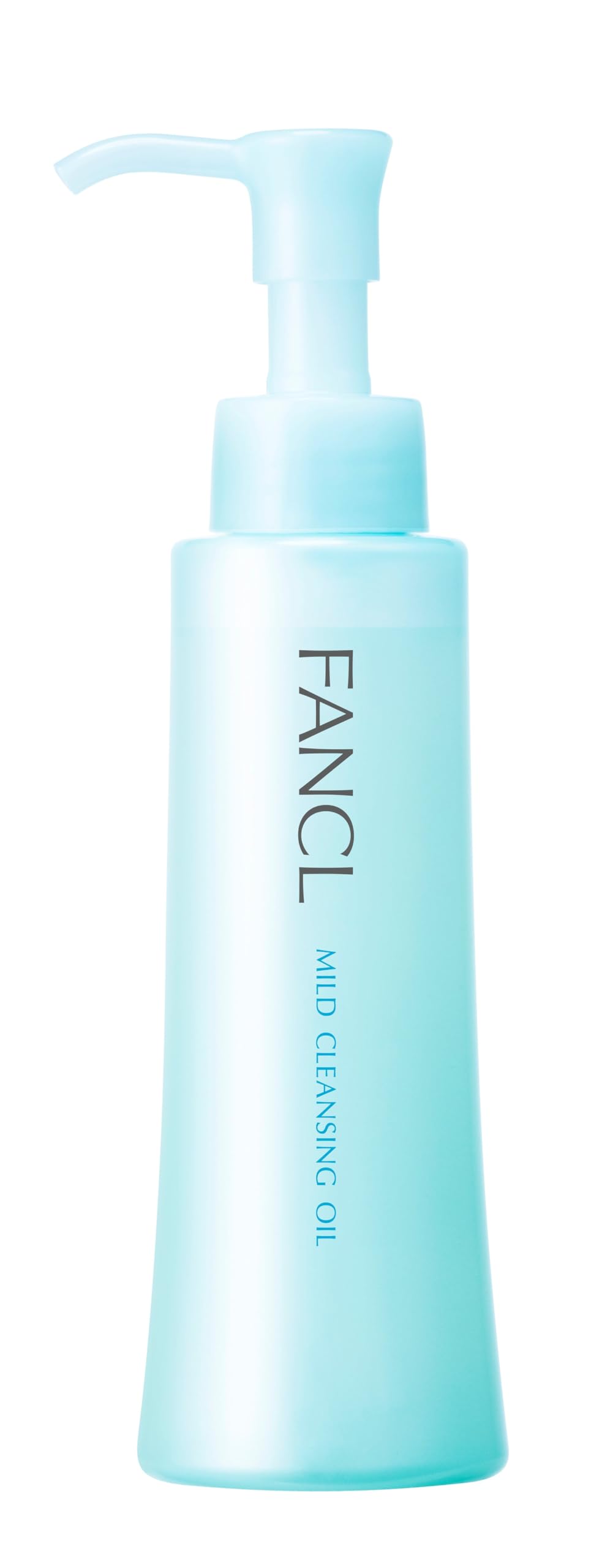 FANCL huile démaquillante douce dans sa bouteille bleue, prête pour le rituel quotidien.