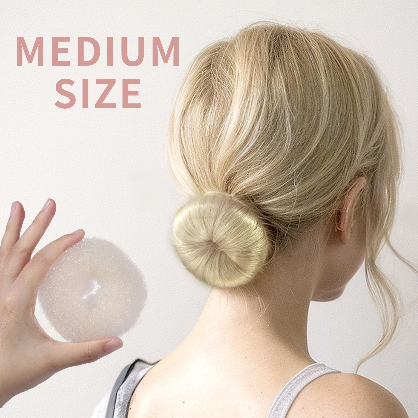 Fandamei bandes elastiques cheveux or pour fixer le chignon durablement.
