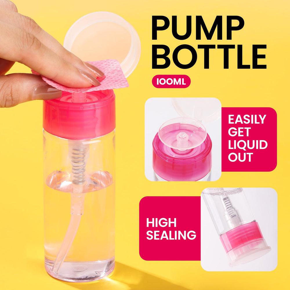 Bouteille Fandamei de dissolvant 100 ml avec pompe pratique