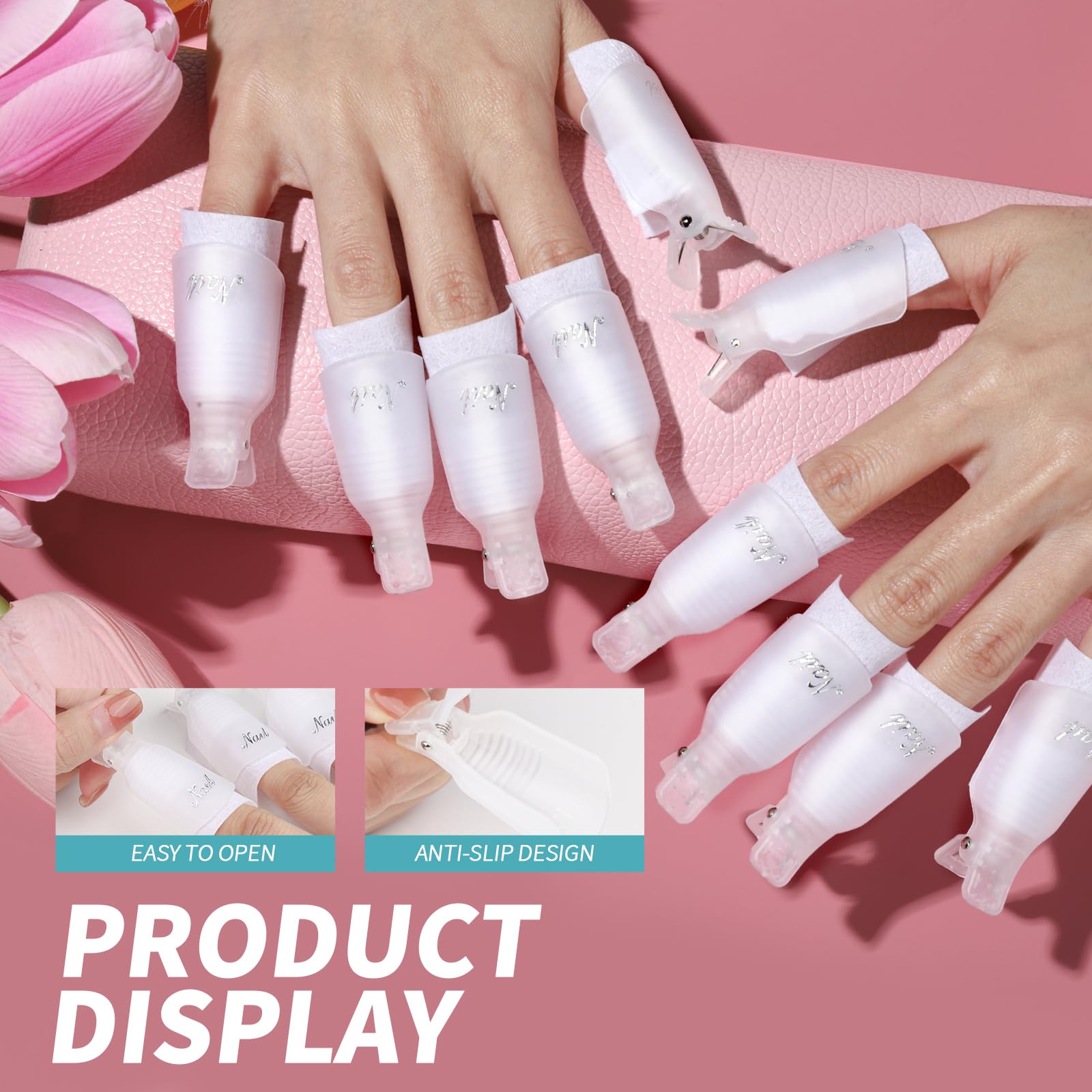 Brosse à ongles transparente Fandamei pour nettoyer avant finition
