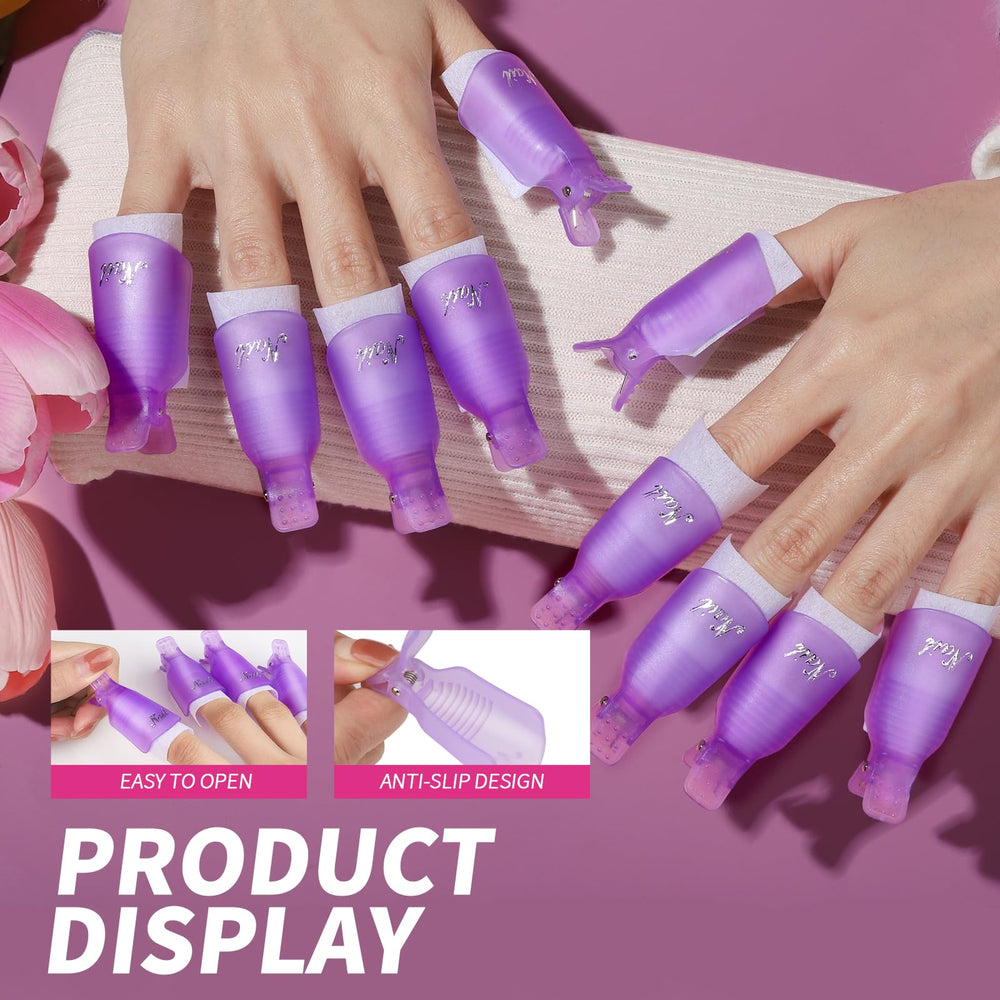 Fandamei brosse-ongles-violet: nettoyage des résidus et surface prête.