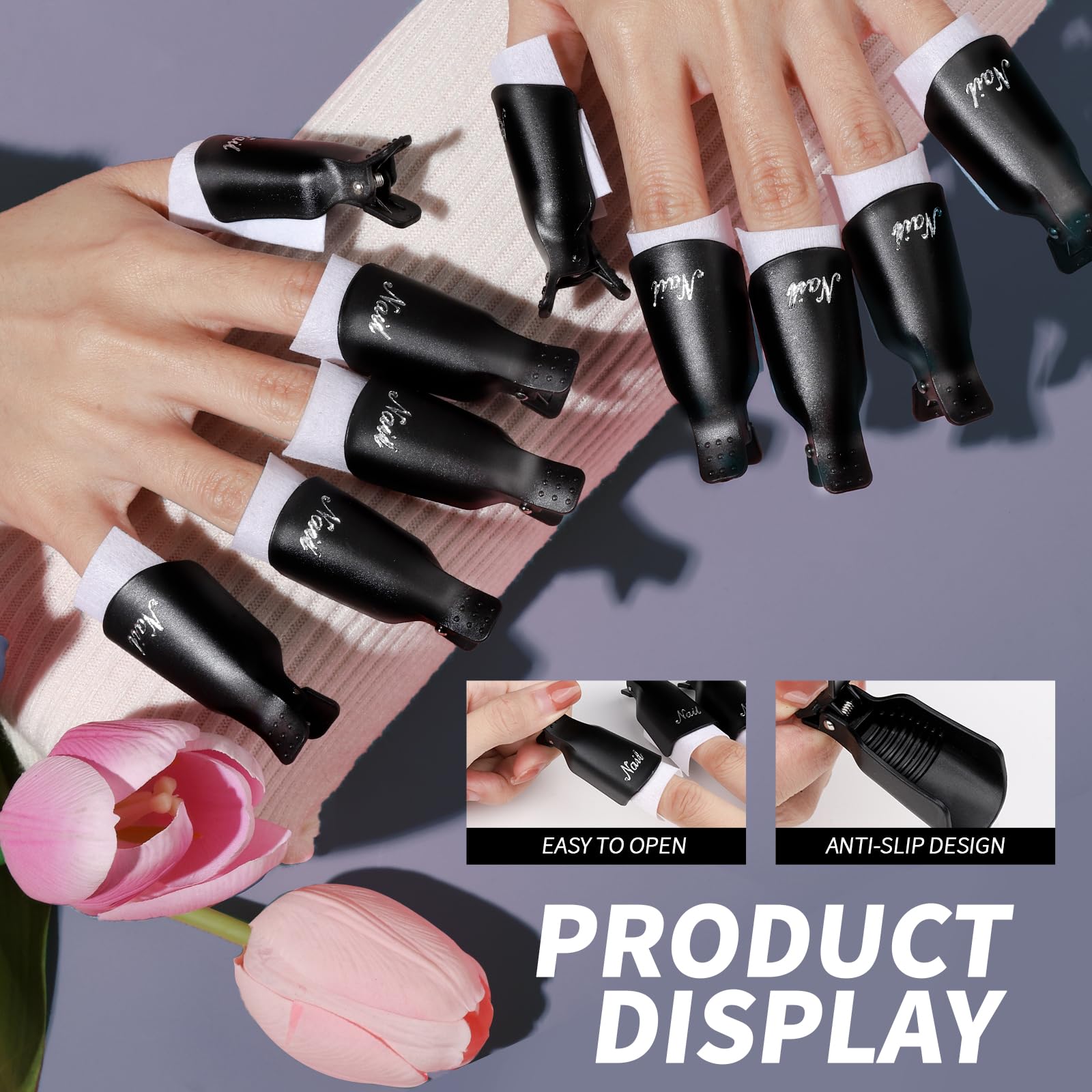 brosse-poussiere noire pour nettoyer les ongles
