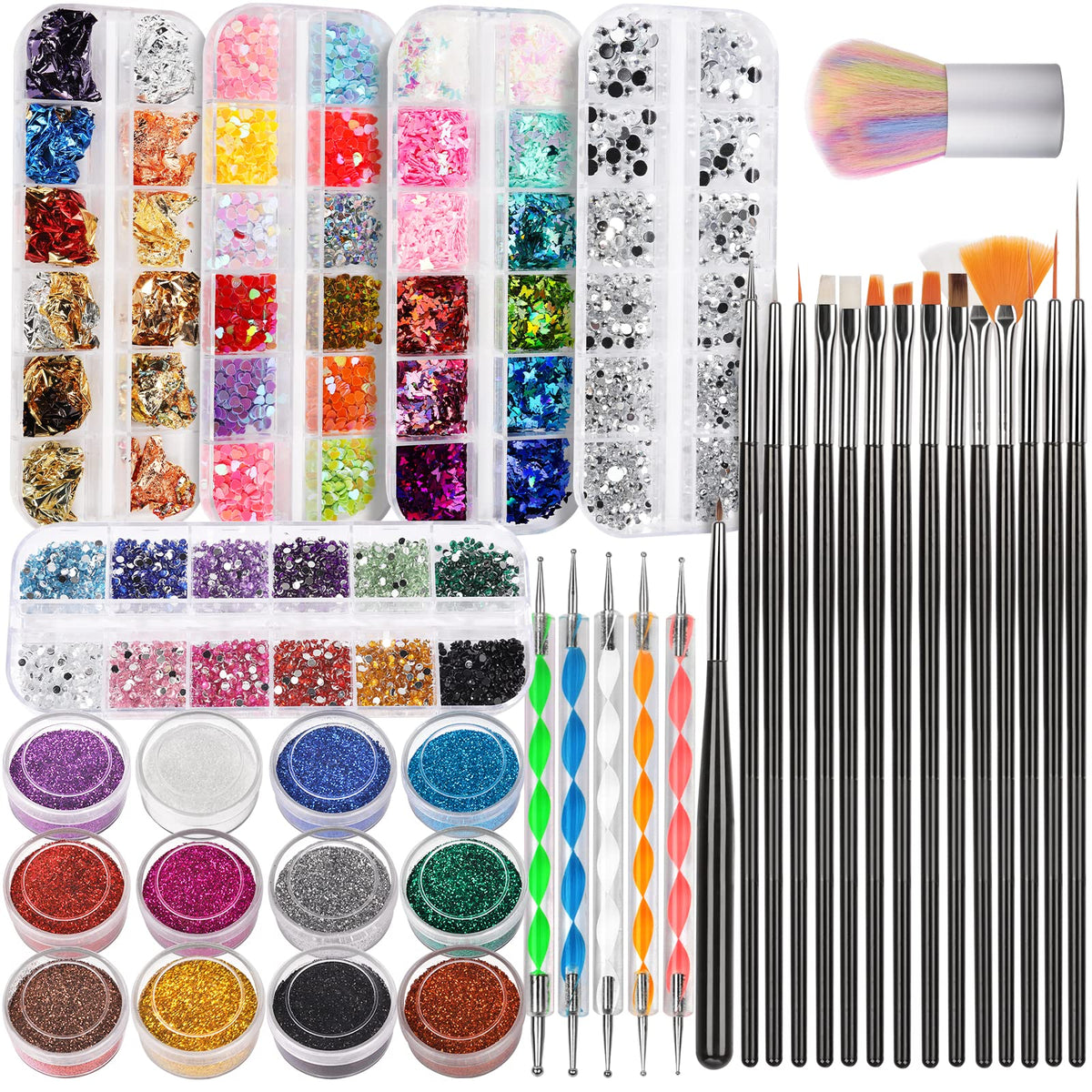 Brosses Fandamei art ongles pour motifs précis.