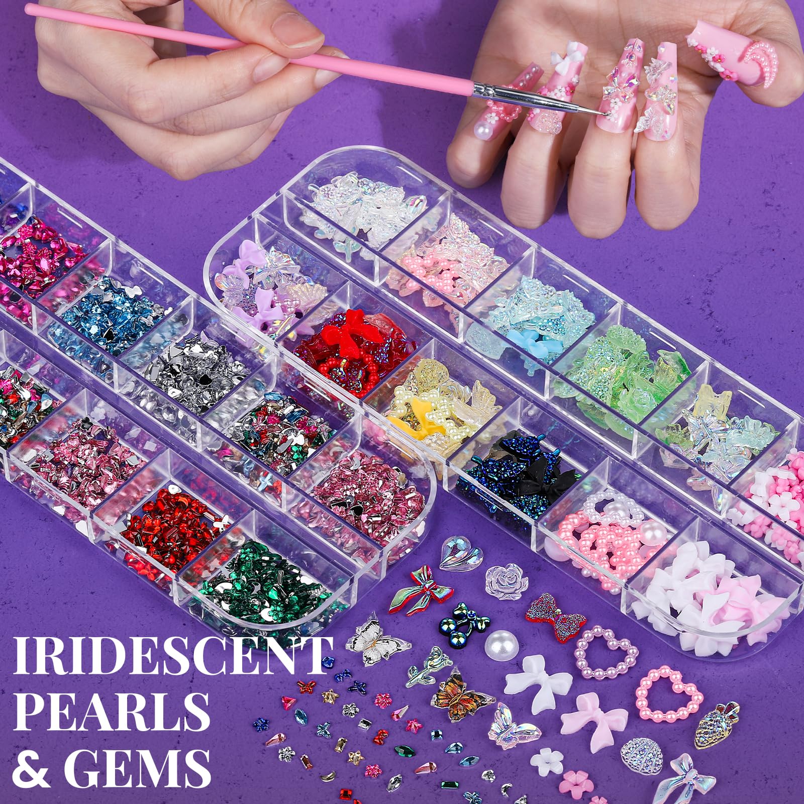 Charms Hawaii translucides Fandamei pour look tropical élégant.