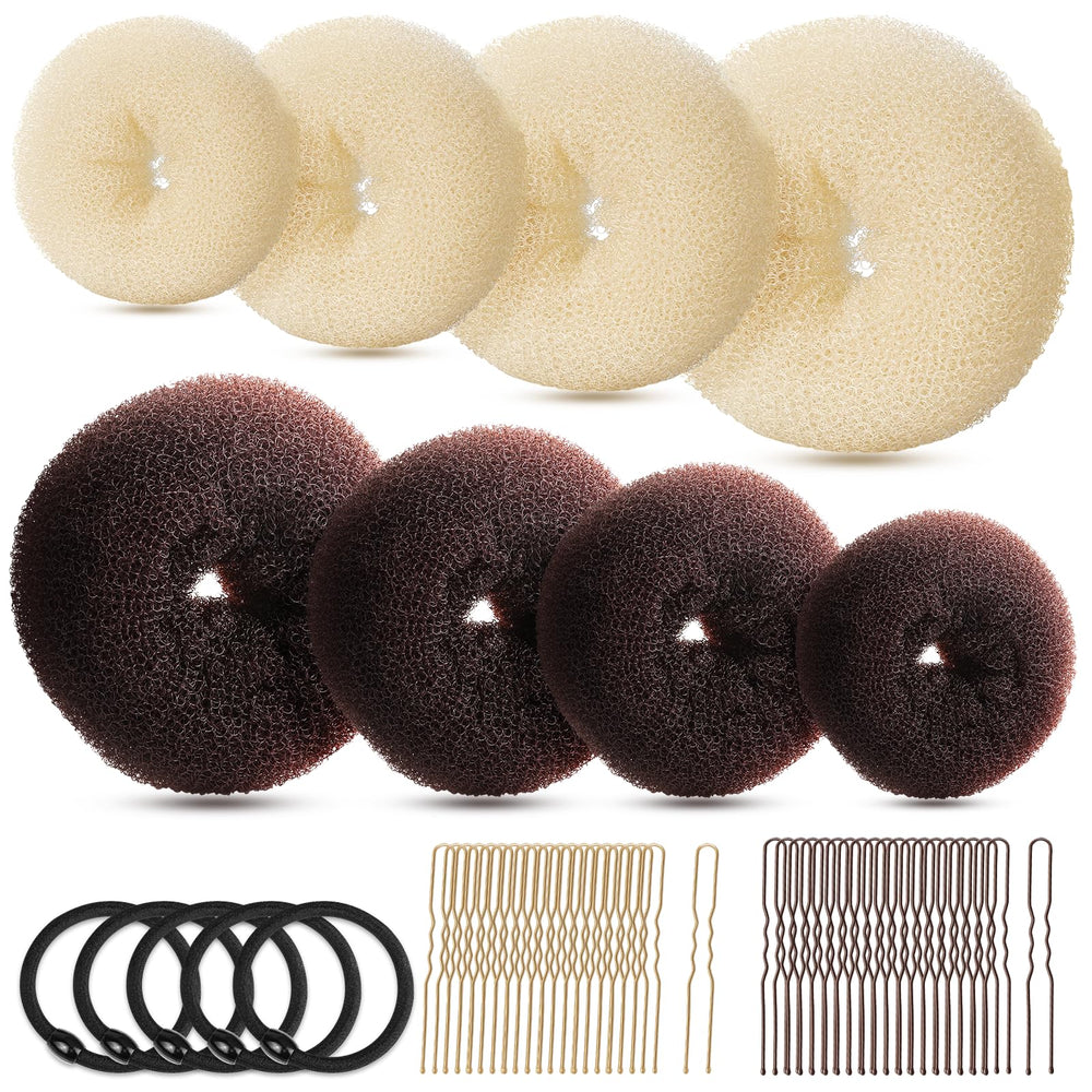 Fandamei chignon donut extra-large pour un chignon rapide et volumineux.