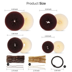 Fandamei chignon donut small parfait pour enfants et styles délicats.