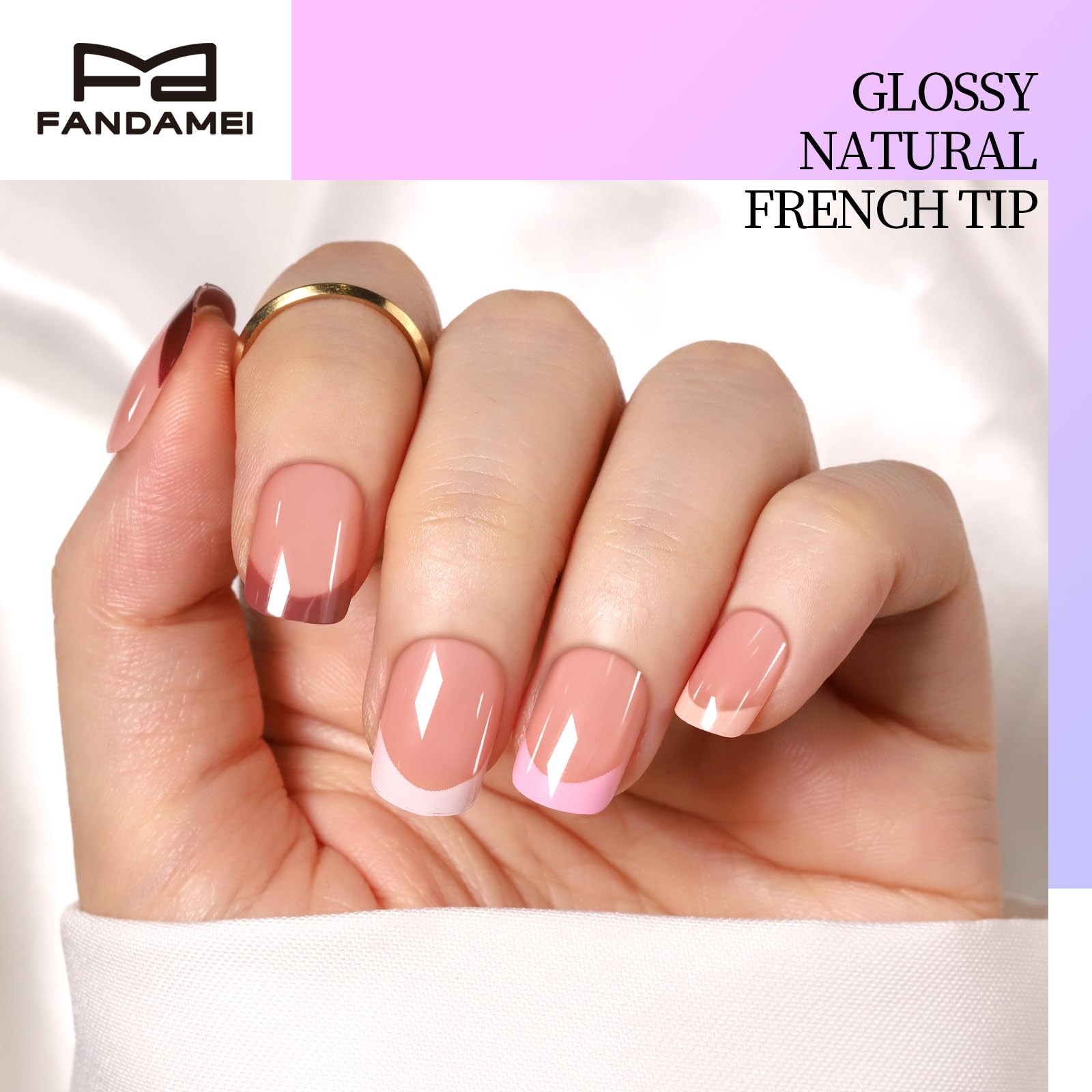 Boîte clip de rangement pratique pour emporter vos ongles pressés.
