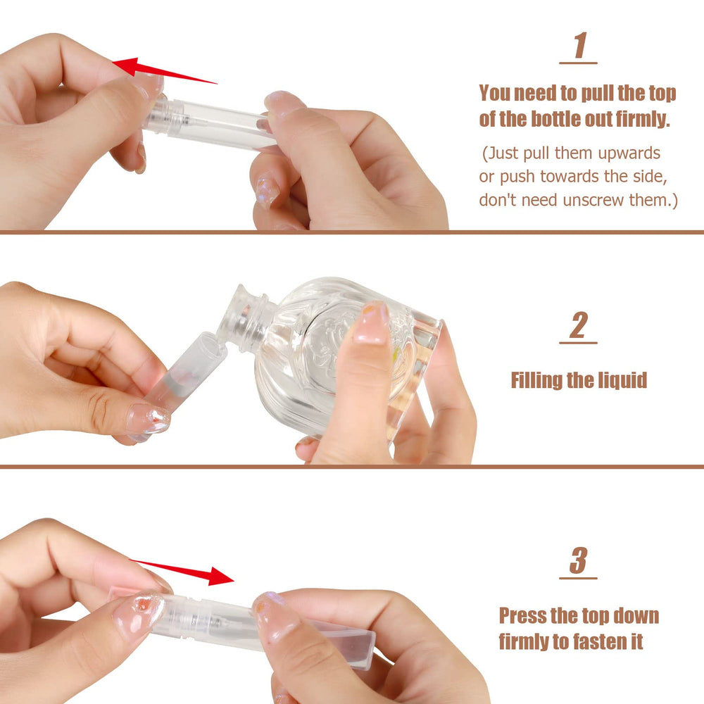 Fandamei flacon plastique réutilisable 5ml, durable et propre.
