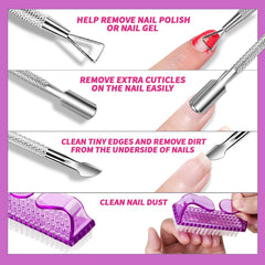 Fandamei lime-ongles-100-180: lime efficace pour tailler et façonner.
