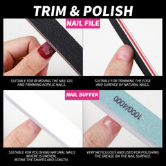 lime à ongles grain 100-180 pour façonner les ongles