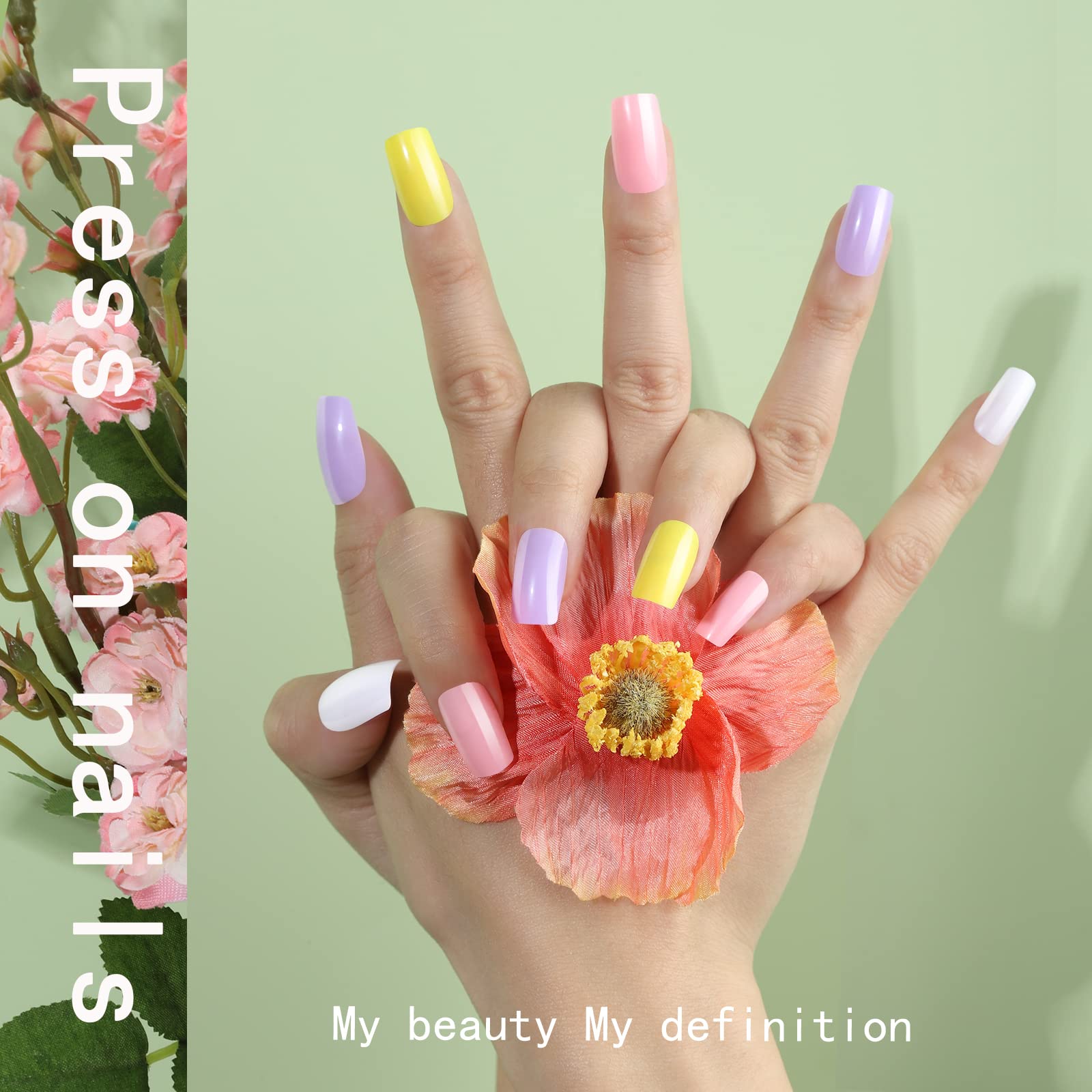 Ongles à pression en ABS durable, base souple.